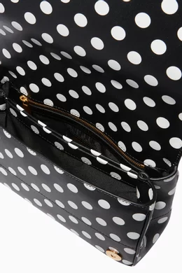 Buy Moschino Black Black White Polka Dot Shoulder Bag For Women Online Ounass UAE
