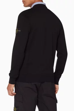 Buy Stone Island Black Black Knit Sweater For Men Online Ounass UAE