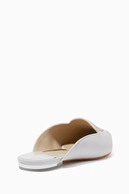 Buy Sophia Webster White Bibi Butterfly Slip On Mules For Women Online Ounass UAE