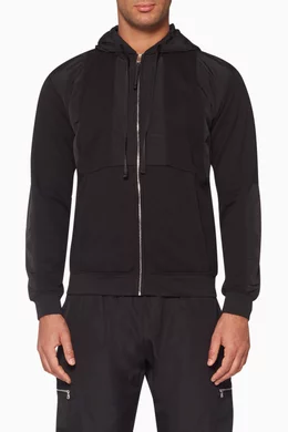 Multi panel hoodie sales