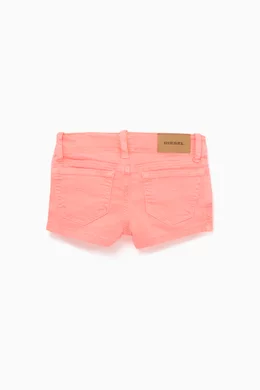 Buy Diesel Pink Neon Denim Shorts For Girls Online Ounass UAE