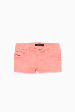 Buy Diesel Pink Neon Denim Shorts For Girls Online Ounass UAE
