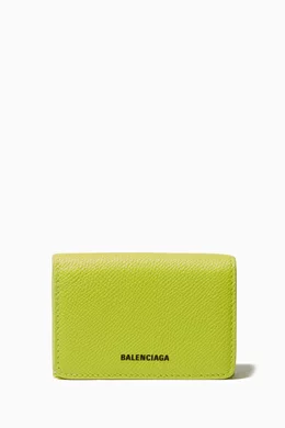Buy Balenciaga Green Ville Mini Wallet For Women Online Ounass UAE