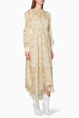 Buy Elliatt Yellow Gardenia Floral Dress For Women Online Ounass UAE