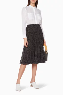 Buy Club Monaco Black Yowshee Pleated Skirt For Women Online Ounass UAE