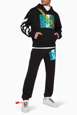 Buy Off White Black Diag Waterfall Cotton Hoodie For Men Online Ounass UAE