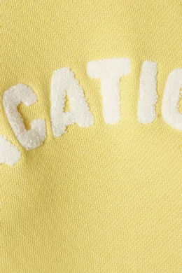 Yellow vacation sweatshirt new arrivals