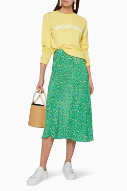 Yellow vacation sweatshirt cheap