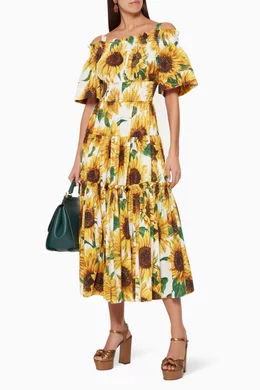 Sunflower dress dolce gabbana top