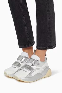 Buy Stella McCartney Silver Eclypse Metallic Sneakers For Women Online Ounass UAE