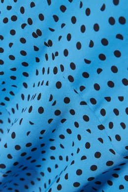 Buy WHISTLES Blue Lunar Spot Tie Shoulder Dress For Women Online Ounass UAE