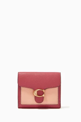 Buy Coach Red Tabby Small Wallet in Colour Block Pebble Leather For Women Online Ounass UAE