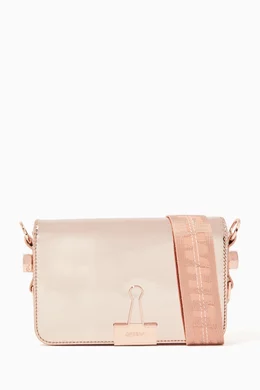 Off white mirror mini flap bag best sale
