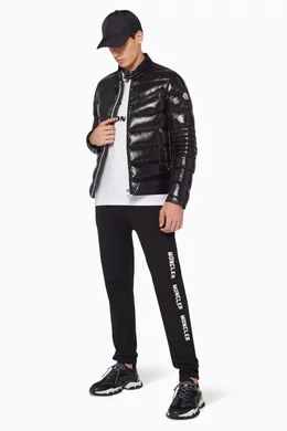 Buy Moncler Black Berriat Laque Biker Down Jacket For Men Online Ounass UAE