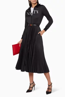 Buy Valentino Garavani Black VLTN Jersey Dress For Women Online Ounass UAE