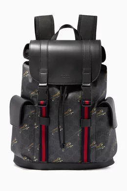 Gucci tiger print backpack shop