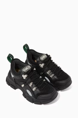 Buy Gucci Black Daddy Chunky Leather Sneakers For Boys Online Ounass UAE