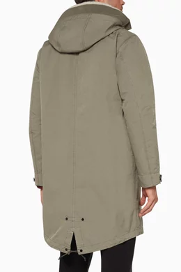 Stone island mid length jacket on sale