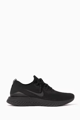 Epic react flyknit 2 triple black online