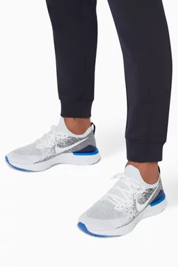 Buy Nike White Epic React Flyknit 2 Sneakers For Men Online Ounass UAE