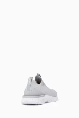 Epic phantom react flyknit triple white online