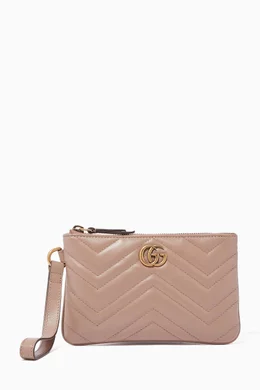Buy Gucci Neutral GG Marmont Matelasse Wrist Wallet For Women Online Ounass UAE