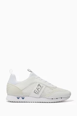 Emporio armani white trainers shop