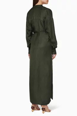 Buy BONDI BORN Green Tunic Maxi Dress For Women Online | Ounass UAE