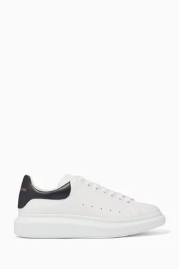 Buy Alexander McQueen White Oversized Leather Sneakers For Men Online Ounass UAE