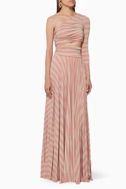 Striped jersey maxi dress on sale