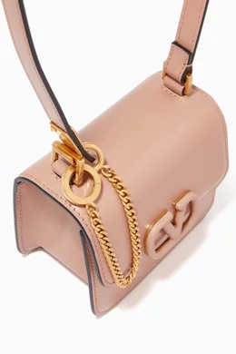 Buy Valentino Garavani Pink Valentino Garavani Micro VSLING Shoulder Bag in Shiny Leather For Women Online Ounass UAE