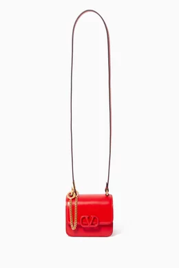 Buy Valentino Garavani Red Valentino Garavani Micro VSLING Shiny Calfskin Shoulder Bag For Women Online Ounass UAE