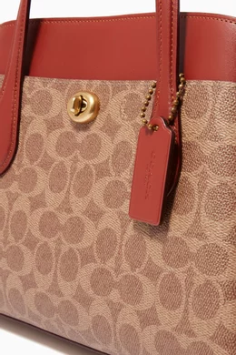 Buy Coach Brown Lora Carryall 30 in Signature Canvas For Women Online Ounass UAE