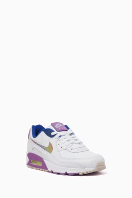 Buy Nike White Air Max 90 SE Holographic Sneakers For Women Online Ounass UAE