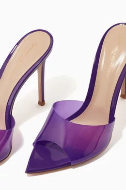 サンダル・ミュール Gianvito Rossi ELLE PUMP SANDALS GIANVITO ROSSI Elle 85 TPU and suede mules | THE OUTNET