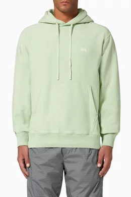 Stussy hoodie grey and green cheap