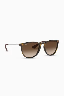 Buy Ray Ban Brown Erika Classic Polarized Sunglasses For Women Online Ounass UAE