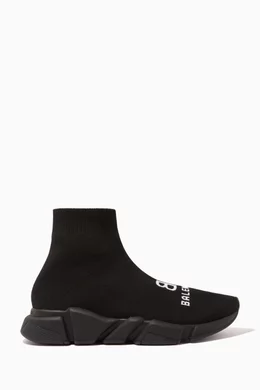Buy Balenciaga Black Recycled Speed Sneakers in Jacquard Knit For Men Online Ounass UAE