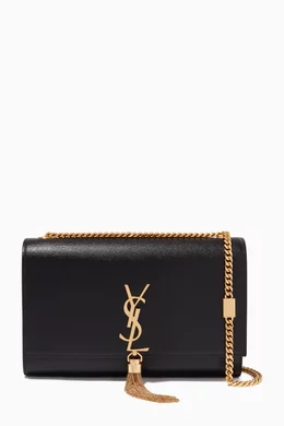 Buy SAINT LAURENT Black Medium Kate Bag in Embossed Leather For Women Online Ounass UAE