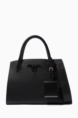 Buy Prada Black Small Prada Monochrome Bag in Saffiano Leather For Women Online Ounass UAE