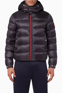 Buy Moncler Blue Arves Hooded Down Jacket For Men Online Ounass UAE