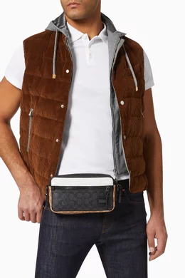 Coach pacer slim pouch top