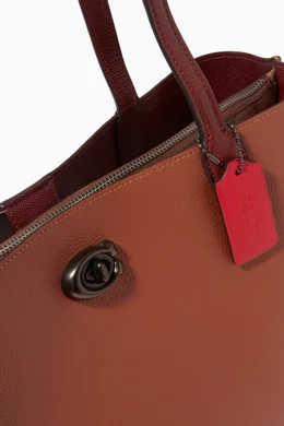 Buy Coach Multicolour Willow Tote with Signature Canvas Interior