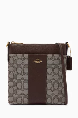 Kitt messenger crossbody in signature jacquard online