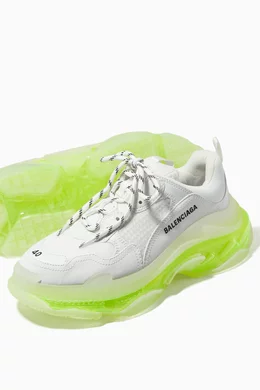 Buy Balenciaga Yellow Triple S Clear Sole Sneaker in Double Foam Mesh For Women Online Ounass UAE