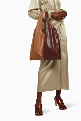 Buy NANUSHKA Brown Jo Color Block Vegan Leather Bag For Women Online Ounass UAE