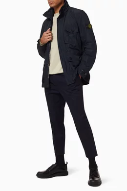 Buy Stone Island Blue Micro Reps Field Jacket For Men Online Ounass UAE