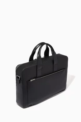 Men's chantaco matte piqué leather computer bag sales