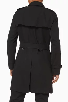 Buy Burberry Black The Mid-length Chelsea Heritage Trench Coat For