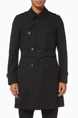 Buy Burberry Black The Mid-length Chelsea Heritage Trench Coat For